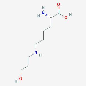 molecular formula C9H20N2O3 B2889980 (2S)-2-Amino-6-(3-hydroxypropylamino)hexanoic acid CAS No. 188896-12-0