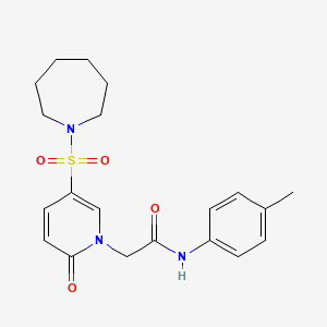 2-[5-(azepan-1-ylsulfonyl)-2-oxopyridin-1(2H)-yl]-N-(4-methylphenyl)acetamide
