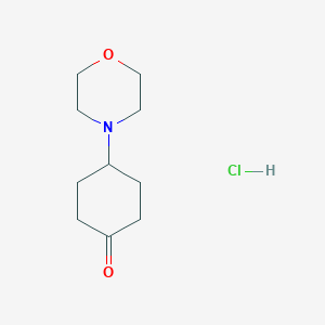 4-Morpholin-4-ylcyclohexan-1-one;hydrochloride