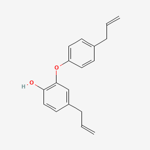 molecular formula C21H24O6 B2890011 Phenol, 4-(2-propenyl)-2-(4-(2-propenyl)phenoxy)- CAS No. 87688-90-2