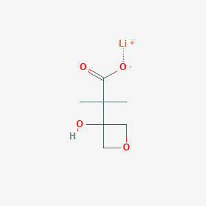 molecular formula C7H11LiO4 B2890020 锂；2-(3-羟基氧杂环-3-基)-2-甲基丙酸锂 CAS No. 2580210-37-1