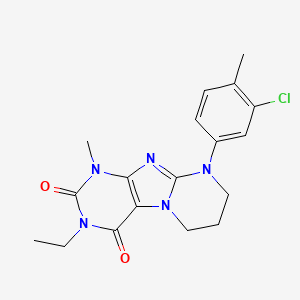 9-(3-chloro-4-methylphenyl)-3-ethyl-1-methyl-6,7,8,9-tetrahydropyrimido[2,1-f]purine-2,4(1H,3H)-dione