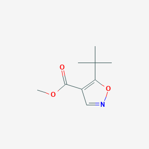 molecular formula C9H13NO3 B2890048 Methyl 5-(tert-butyl)isoxazole-4-carboxylate CAS No. 924846-62-8