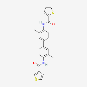 N-[2-methyl-4-[3-methyl-4-(thiophene-3-carbonylamino)phenyl]phenyl]thiophene-2-carboxamide
