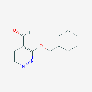 molecular formula C12H16N2O2 B2890061 3-(Cyclohexylmethoxy)pyridazine-4-carbaldehyde CAS No. 2361634-09-3