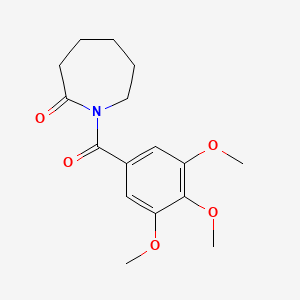 molecular formula C16H21NO5 B2890062 1-(3,4,5-Trimethoxybenzoyl)azepan-2-one CAS No. 35782-95-7