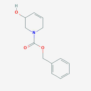 molecular formula C13H15NO3 B2890069 Benzyl 3-hydroxy-3,6-dihydropyridine-1(2h)-carboxylate CAS No. 86826-96-2