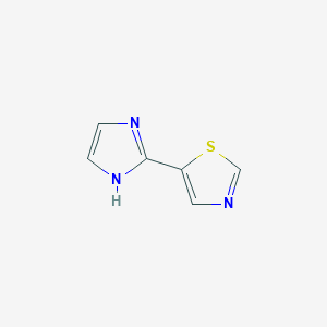 molecular formula C6H5N3S B2890073 5-(1H-imidazol-2-yl)-1,3-thiazole CAS No. 1314969-76-0