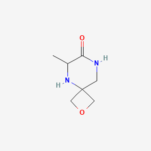 molecular formula C7H12N2O2 B2890087 6-Methyl-2-oxa-5,8-diazaspiro[3.5]nonan-7-one CAS No. 1544660-20-9