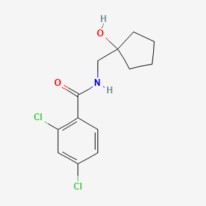 molecular formula C13H15Cl2NO2 B2890093 2,4-dichloro-N-((1-hydroxycyclopentyl)methyl)benzamide CAS No. 1216628-34-0