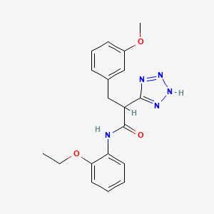 molecular formula C19H21N5O3 B2890095 N-(2-乙氧基苯基)-3-(3-甲氧基苯基)-2-(2H-四唑-5-基)丙酰胺 CAS No. 483993-54-0