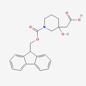 2-(1-{[(9H-fluoren-9-yl)methoxy]carbonyl}-3-hydroxypiperidin-3-yl)acetic acid