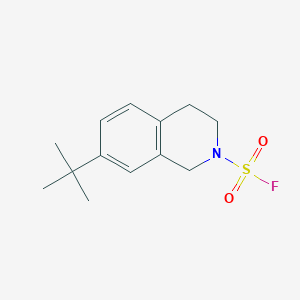 7-Tert-butyl-3,4-dihydro-1H-isoquinoline-2-sulfonyl fluoride