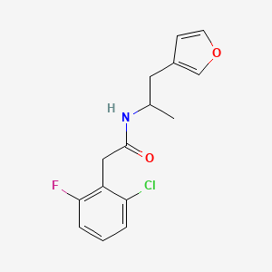 molecular formula C15H15ClFNO2 B2890115 2-(2-氯-6-氟苯基)-N-(1-(呋喃-3-基)丙-2-基)乙酰胺 CAS No. 1798512-45-4