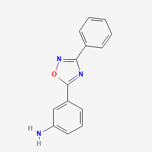 3-(3-Phenyl-1,2,4-oxadiazol-5-yl)aniline