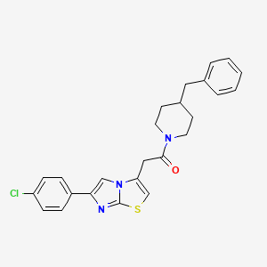 1-(4-Benzylpiperidin-1-yl)-2-(6-(4-chlorophenyl)imidazo[2,1-b]thiazol-3-yl)ethanone