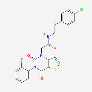 N-[2-(4-chlorophenyl)ethyl]-2-[3-(2-fluorophenyl)-2,4-dioxo-1H,2H,3H,4H-thieno[3,2-d]pyrimidin-1-yl]acetamide