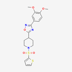 4-[3-(3,4-Dimethoxyphenyl)-1,2,4-oxadiazol-5-yl]-1-(2-thienylsulfonyl)piperidine