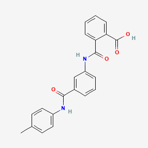 molecular formula C22H18N2O4 B2890181 2-[[3-[(4-甲苯基)氨基羰基]苯基]氨基羰基]苯甲酸 CAS No. 313231-87-7