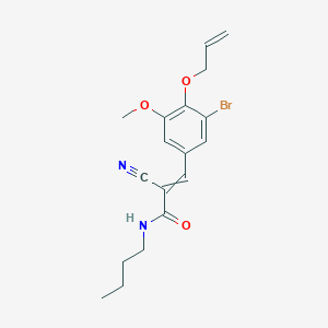 3-[3-bromo-5-methoxy-4-(prop-2-en-1-yloxy)phenyl]-N-butyl-2-cyanoprop-2-enamide