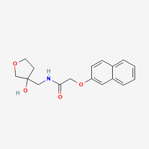 molecular formula C17H19NO4 B2890184 N-((3-hydroxytetrahydrofuran-3-yl)methyl)-2-(naphthalen-2-yloxy)acetamide CAS No. 2034303-98-3