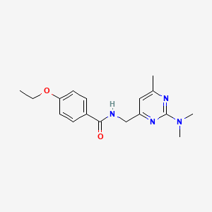 molecular formula C17H22N4O2 B2890197 N-((2-(二甲氨基)-6-甲基嘧啶-4-基)甲基)-4-乙氧基苯甲酰胺 CAS No. 1797973-52-4