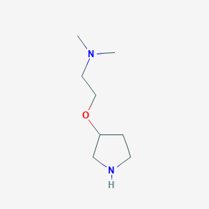 molecular formula C8H18N2O B2890203 3-(2-Dimethylaminoethoxy)pyrrolidine CAS No. 67563-57-9