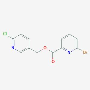 molecular formula C12H8BrClN2O2 B2890210 (6-Chloropyridin-3-yl)methyl 6-bromopyridine-2-carboxylate CAS No. 1445607-72-6