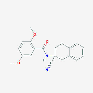 molecular formula C20H20N2O3 B2890217 N-(2-cyano-1,2,3,4-tetrahydronaphthalen-2-yl)-2,5-dimethoxybenzamide CAS No. 1825629-33-1