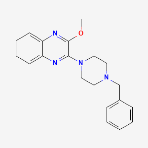 molecular formula C20H22N4O B2890241 2-(4-Benzylpiperazin-1-yl)-3-methoxyquinoxaline CAS No. 899382-56-0
