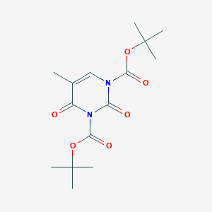 molecular formula C15H22N2O6 B2890285 Di-tert-butyl 5-methyl-2,4-dioxopyrimidine-1,3(2H,4H)-dicarboxylate CAS No. 917081-58-4