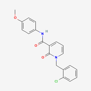molecular formula C20H17ClN2O3 B2890292 1-[(2-chlorophenyl)methyl]-N-(4-methoxyphenyl)-2-oxopyridine-3-carboxamide CAS No. 320419-72-5