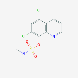molecular formula C11H10Cl2N2O3S B289030 5,7-Dichloro-8-quinolinyl dimethylsulfamate 