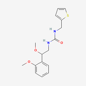 molecular formula C16H20N2O3S B2890315 1-(2-Methoxy-2-(2-methoxyphenyl)ethyl)-3-(thiophen-2-ylmethyl)urea CAS No. 1795194-91-0