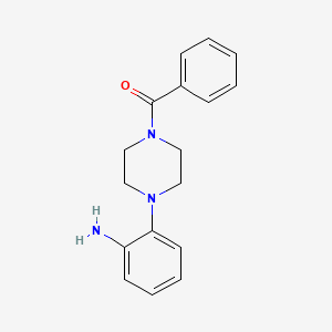 molecular formula C17H19N3O B2890316 [4-(2-Aminophenyl)piperazin-1-yl](phenyl)methanone CAS No. 93730-31-5