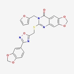 molecular formula C24H16N4O7S B2890337 N-cyclopentyl-3-[(3-methyl-4-oxo-2,3,4,5-tetrahydro-1,5-benzothiazepin-7-yl)sulfonyl]propanamide CAS No. 1115892-83-5