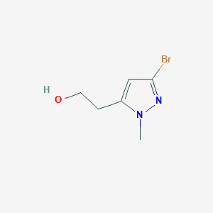 molecular formula C6H9BrN2O B2890407 2-(3-bromo-1-methyl-1H-pyrazol-5-yl)ethan-1-ol CAS No. 1785612-33-0