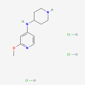 2-Methoxy-N-(piperidin-4-yl)pyridin-4-amine trihydrochloride