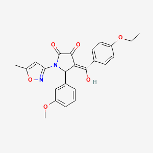 4-(4-ethoxybenzoyl)-3-hydroxy-5-(3-methoxyphenyl)-1-(5-methylisoxazol-3-yl)-1H-pyrrol-2(5H)-one
