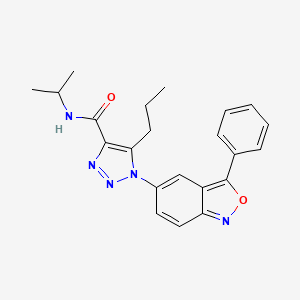 1-(3-phenyl-2,1-benzoxazol-5-yl)-N-(propan-2-yl)-5-propyl-1H-1,2,3-triazole-4-carboxamide