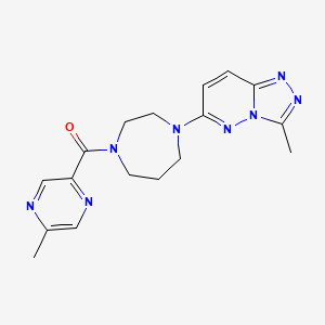 (5-Methylpyrazin-2-yl)-[4-(3-methyl-[1,2,4]triazolo[4,3-b]pyridazin-6-yl)-1,4-diazepan-1-yl]methanone