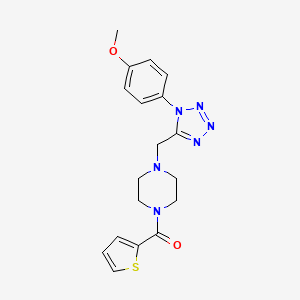 (4-((1-(4-methoxyphenyl)-1H-tetrazol-5-yl)methyl)piperazin-1-yl)(thiophen-2-yl)methanone