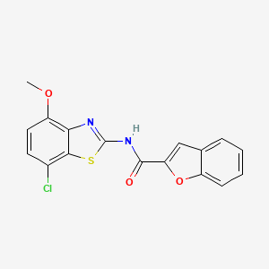 N-(7-chloro-4-methoxy-1,3-benzothiazol-2-yl)-1-benzofuran-2-carboxamide