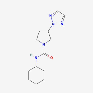 N-cyclohexyl-3-(2H-1,2,3-triazol-2-yl)pyrrolidine-1-carboxamide