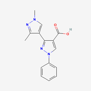 1',3'-dimethyl-1-phenyl-1H,1'H-3,4'-bipyrazole-4-carboxylic acid