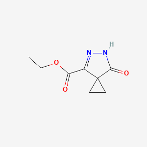 molecular formula C8H10N2O3 B2890484 Ethyl 7-oxo-5,6-diazaspiro[2.4]hept-4-ene-4-carboxylate CAS No. 2253630-19-0