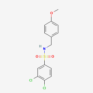 molecular formula C14H13Cl2NO3S B2890489 3,4-dichloro-N-(4-methoxybenzyl)benzenesulfonamide CAS No. 1024290-33-2