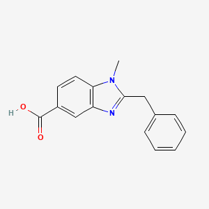 molecular formula C16H14N2O2 B2890504 2-Benzyl-1-methylbenzimidazole-5-carboxylic acid CAS No. 1368732-31-3