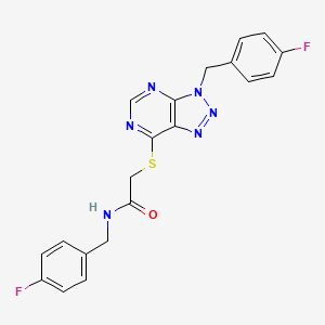 N-(4-fluorobenzyl)-2-((3-(4-fluorobenzyl)-3H-[1,2,3]triazolo[4,5-d]pyrimidin-7-yl)thio)acetamide