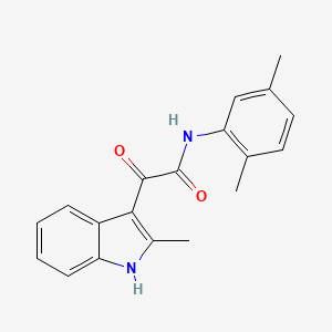 molecular formula C19H18N2O2 B2890529 N-(2,5-二甲基苯基)-2-(2-甲基-1H-吲哚-3-基)-2-氧代乙酰胺 CAS No. 852371-98-3